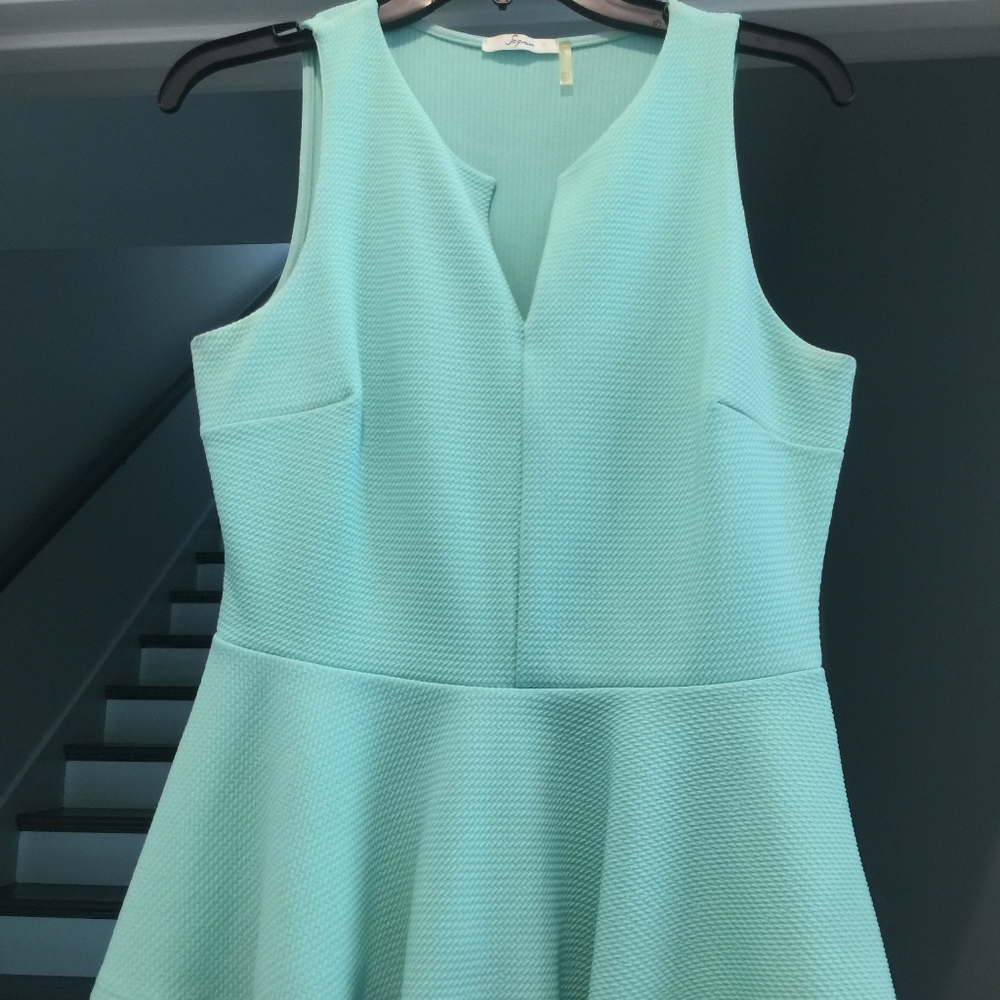 Turquoise Peplum Top